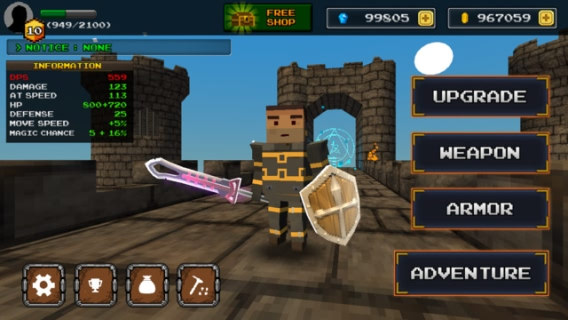 像素刀片破解游戏游戏截图1