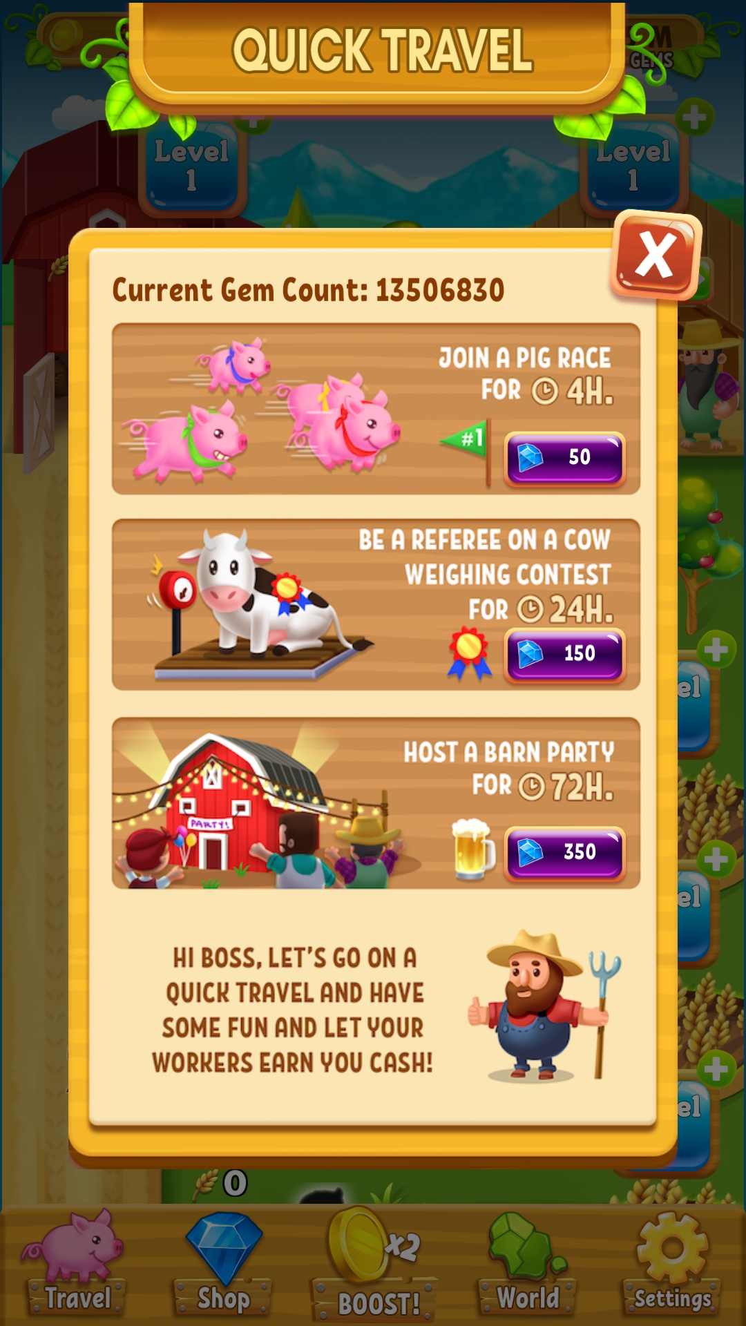 空闲农场大亨游戏截图3