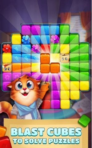 彩色图书消除游戏截图2