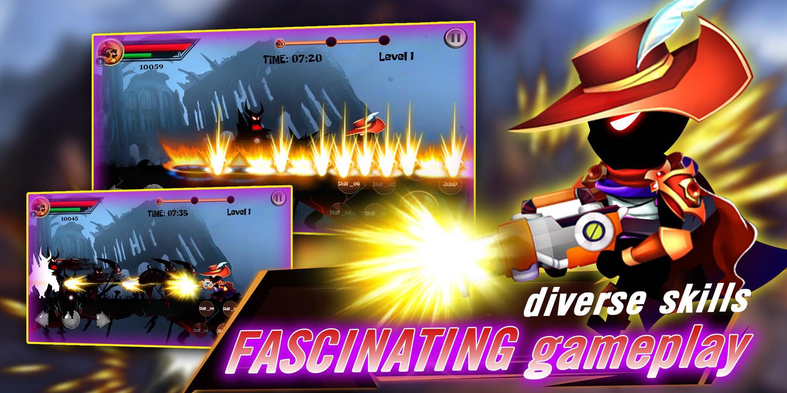 火柴人强袭:暗影战士游戏截图4