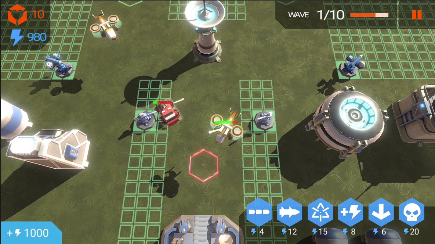 战斗星球塔防:红色警报游戏截图1