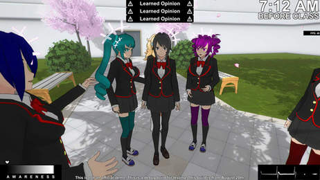 病娇模拟器 (yandere simulator)  汉化版游戏截图1