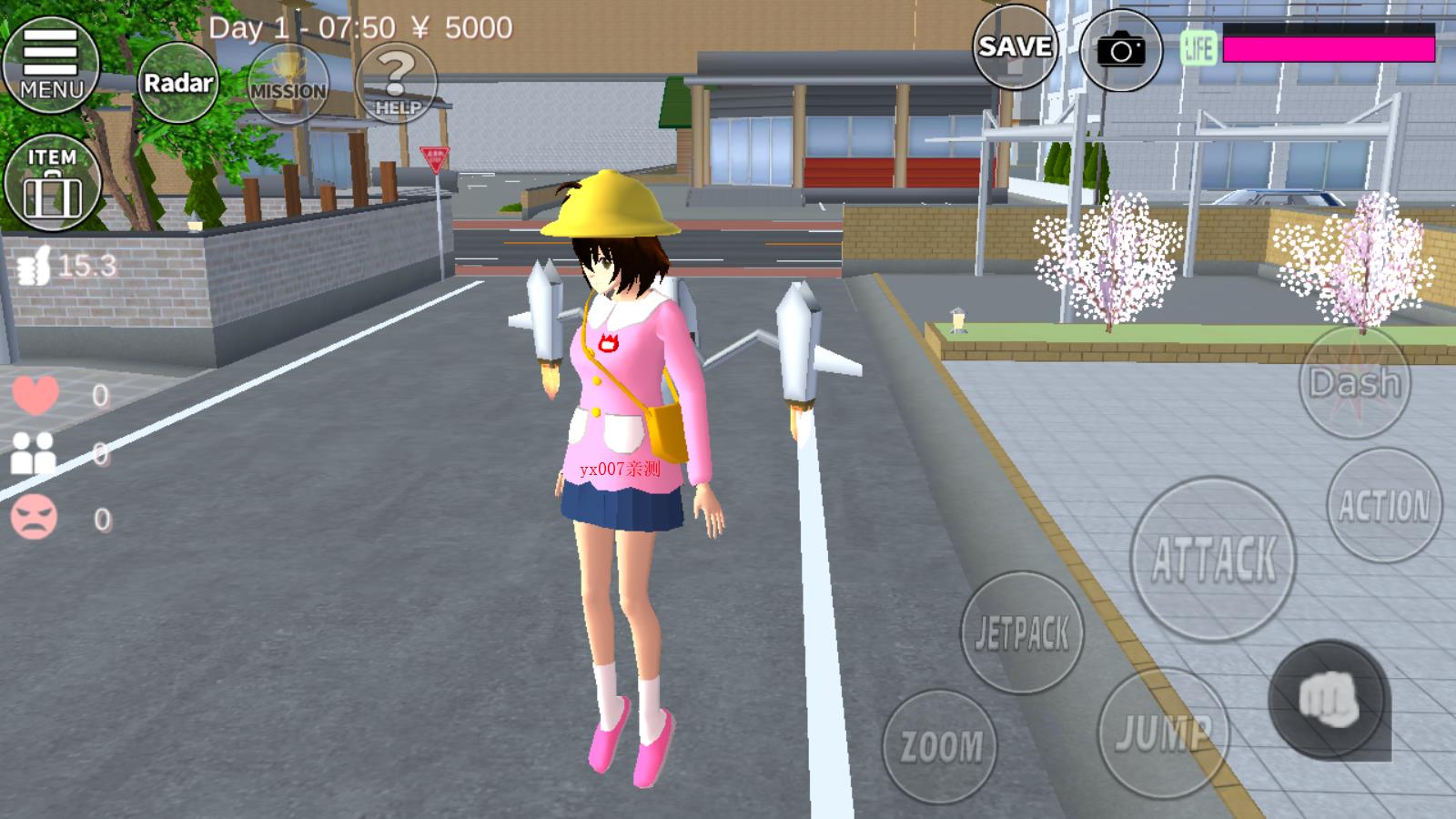 SAKURA SchoolSimulator 英文版游戏截图3