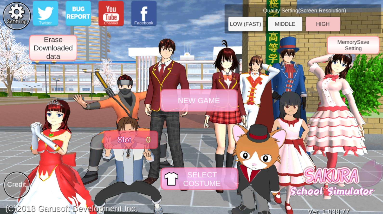 SAKURA SchoolSimulator 英文版游戏截图2