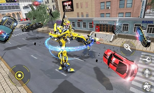 机器人变形直升机游戏截图2