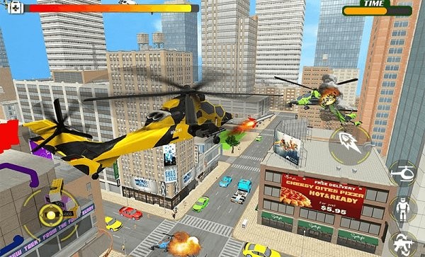 机器人变形直升机游戏截图3