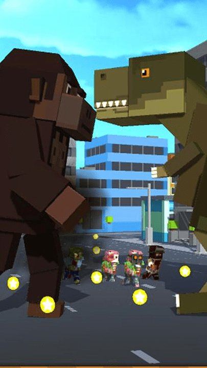 像素恐龙城市破坏游戏截图2