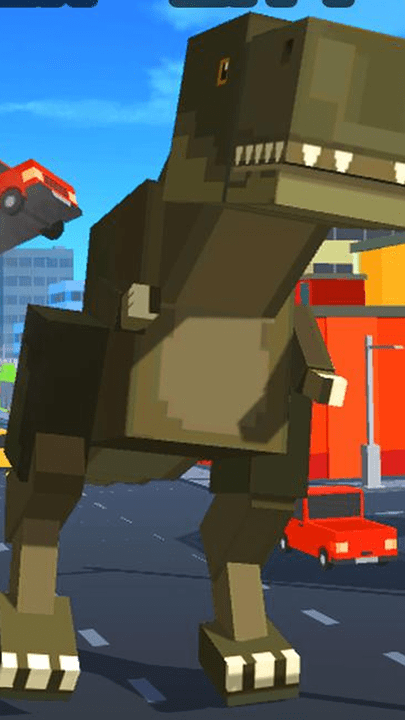 像素恐龙城市破坏游戏截图1