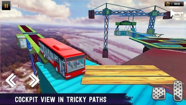 特技巴士坡道赛车游戏截图1
