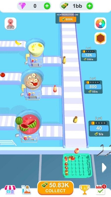 闲置果汁厂游戏截图1