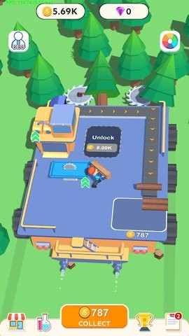 滚动伐木工游戏截图2