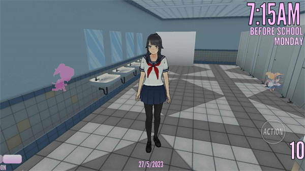 病娇模拟器 (yandere simulator)官方正版游戏截图2