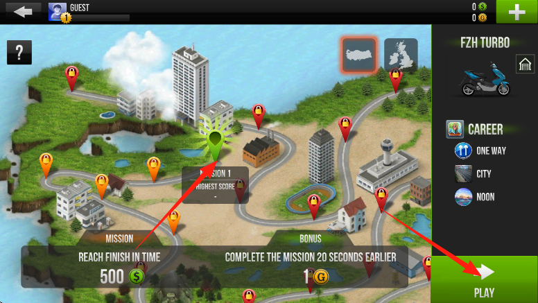 公路赛车摩托骑手游戏截图2