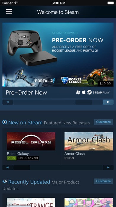 Steam手机版软件截图2